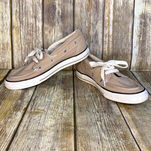 Converse One Star Tan Canvas Men's Boat Shoe Size 8
